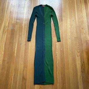 Staud Shoko Dress Teal/Green Size Small